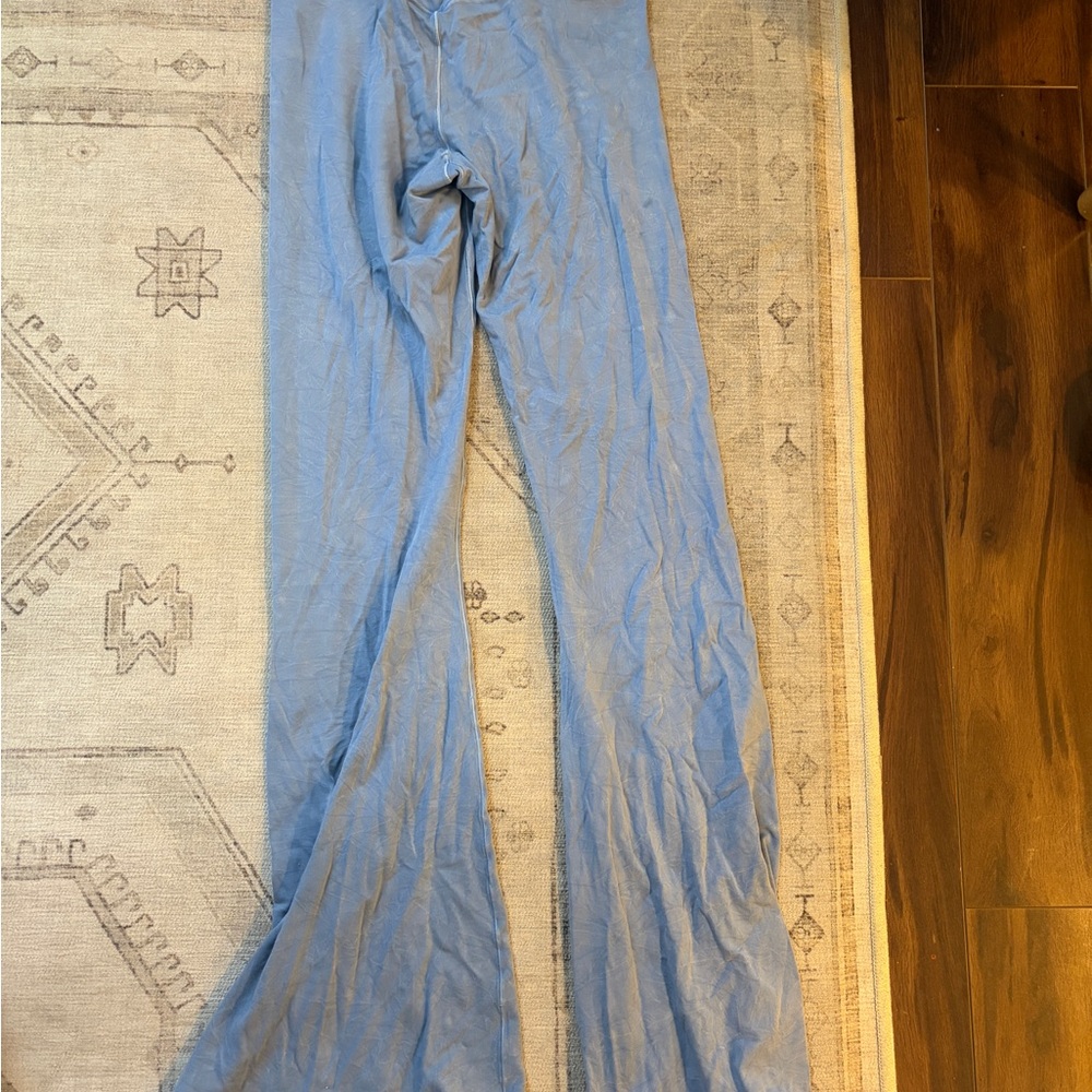 Aerie Light Blue Flared Leggings